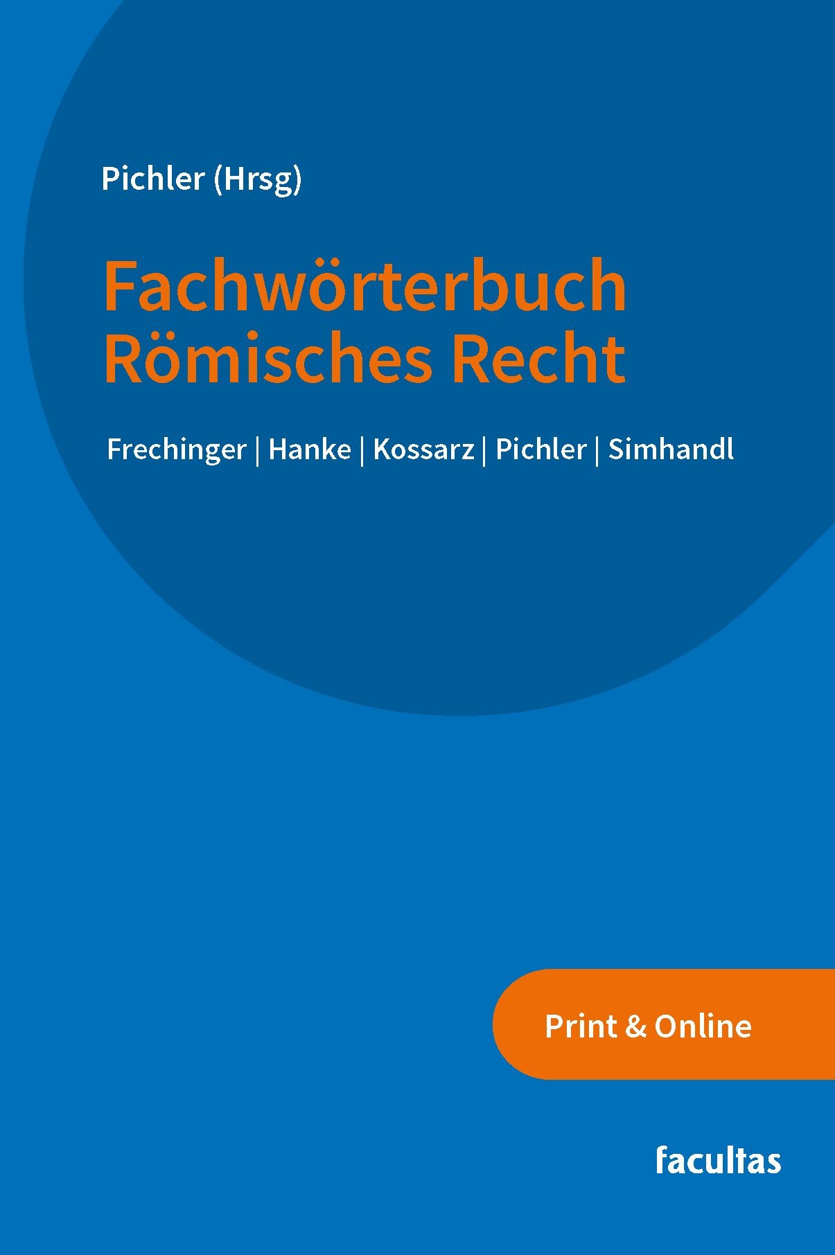 Buchcover Pichler, Fachwörterbuch Römisches Recht